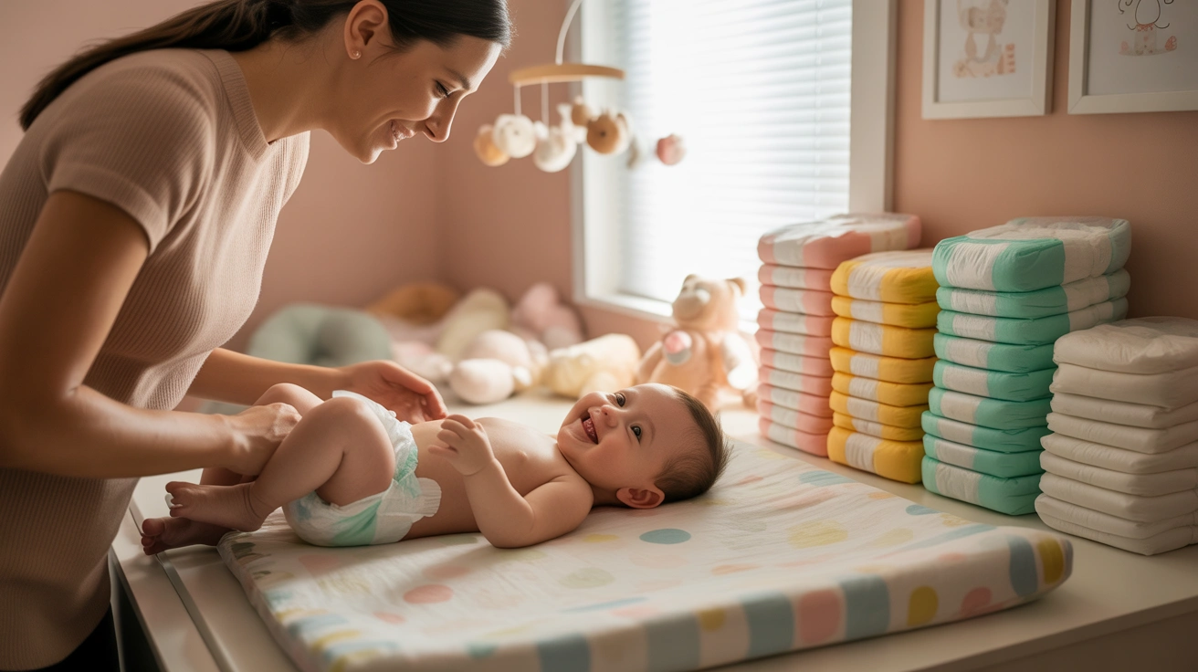 9. Keep Changing Supplies Within Reach