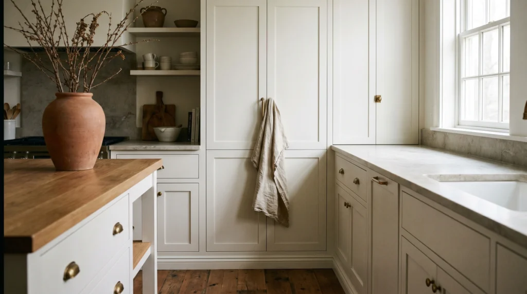 Neutral Color Palette With One Warm Accent