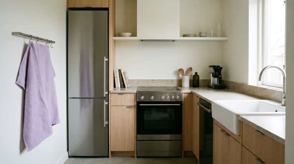 Slim Appliance Layout for Tight Spaces