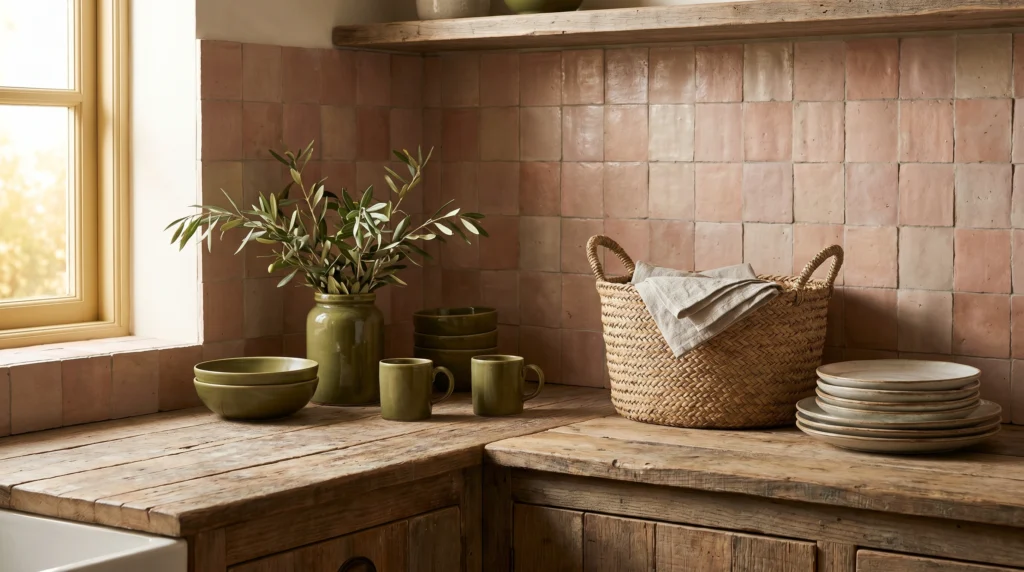 Muted Terracotta Tiles for Earthy Warmth
