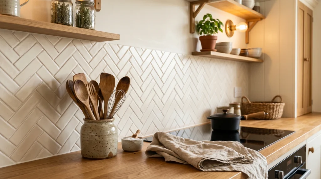 Herringbone Pattern for Subtle Movement