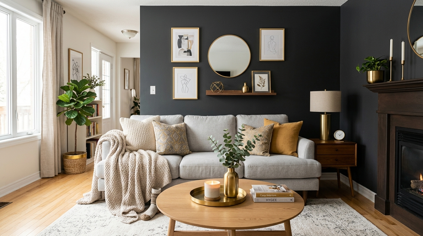 20 Stunning Accent Wall Ideas for Living Rooms
