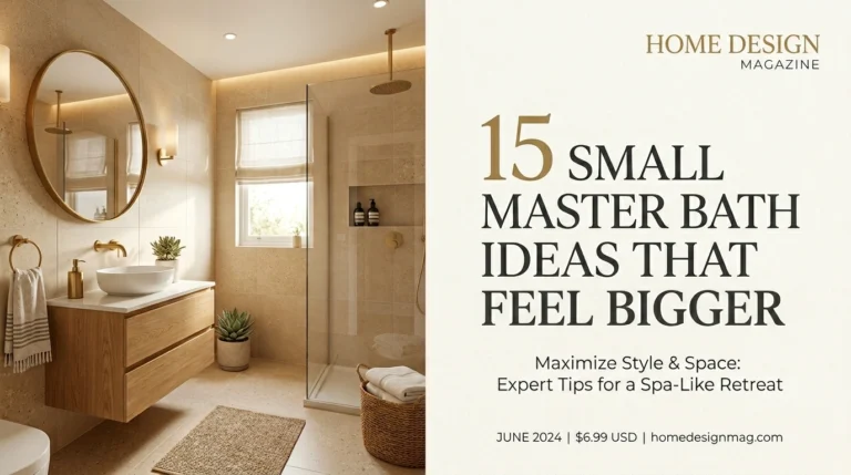 15 Small Master Bath Ideas That Feel Bigger