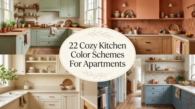 22 Cozy Kitchen Color Schemes That Make Apartment Kitchens Look Huge