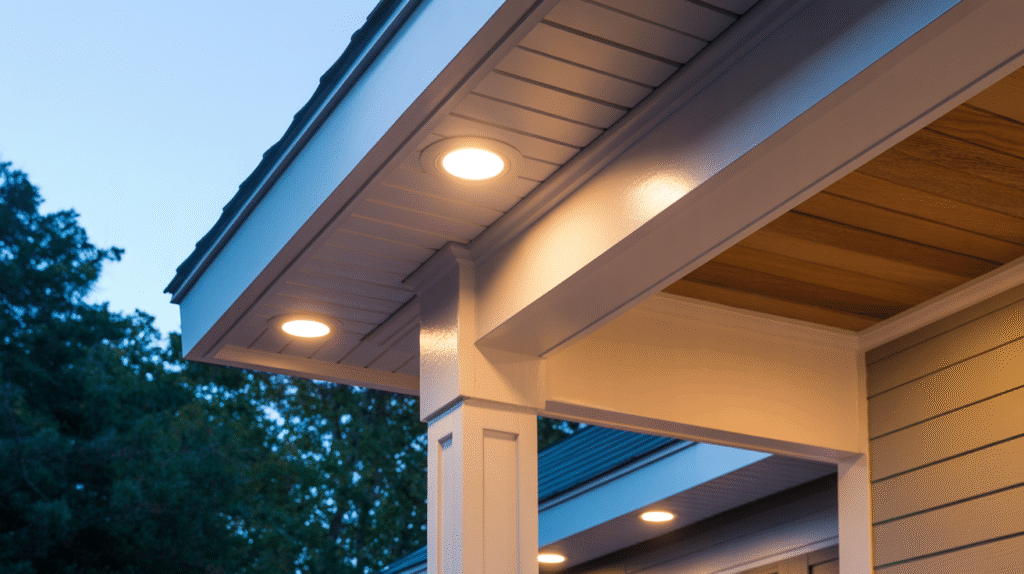Accentuate Rooflines with Recessed Lighting 