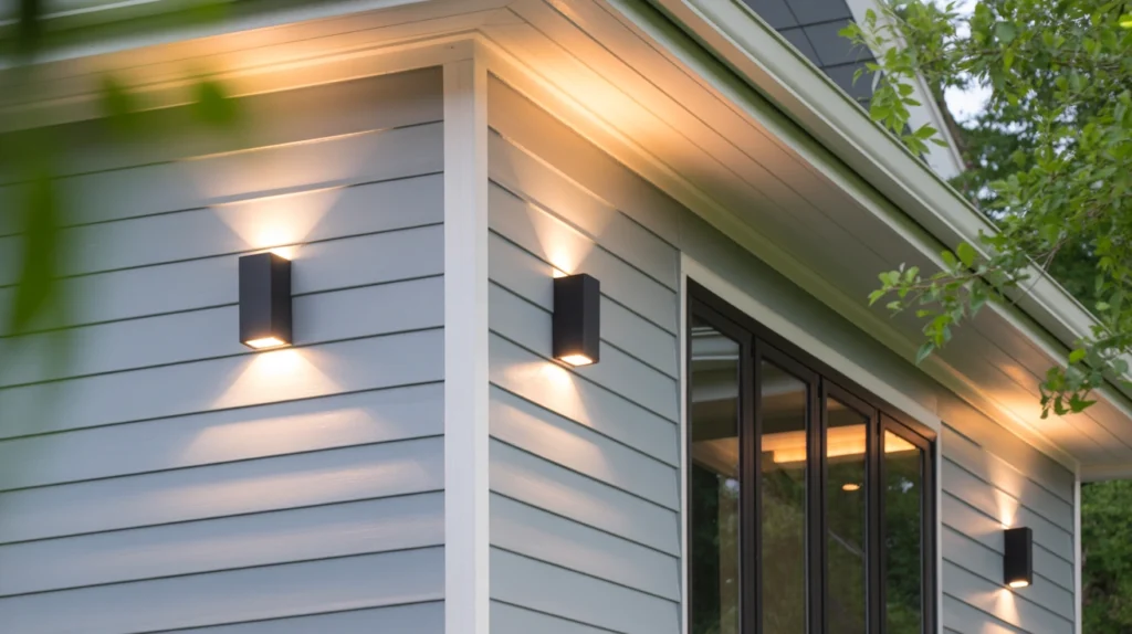 Light Gray Paint with Minimalist Fixtures 