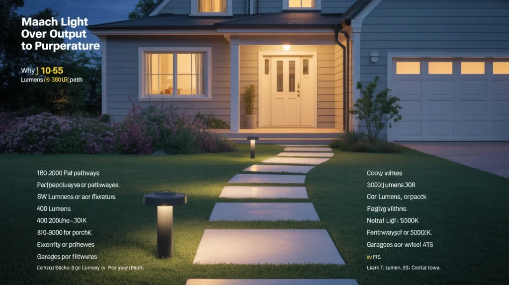 Match Light Output to Purpose 