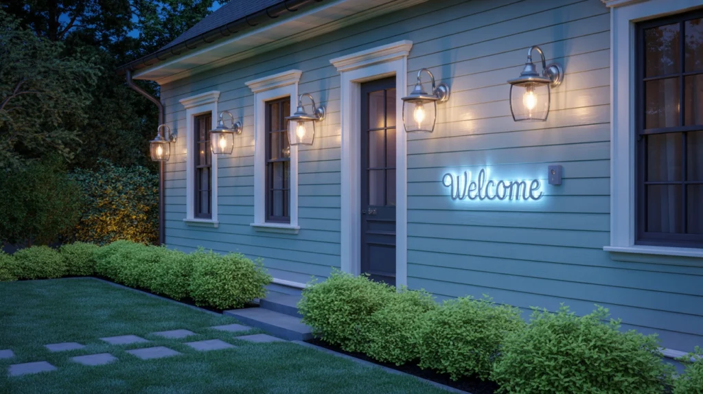 Top Lighting Picks for Light Blue Exterior Homes