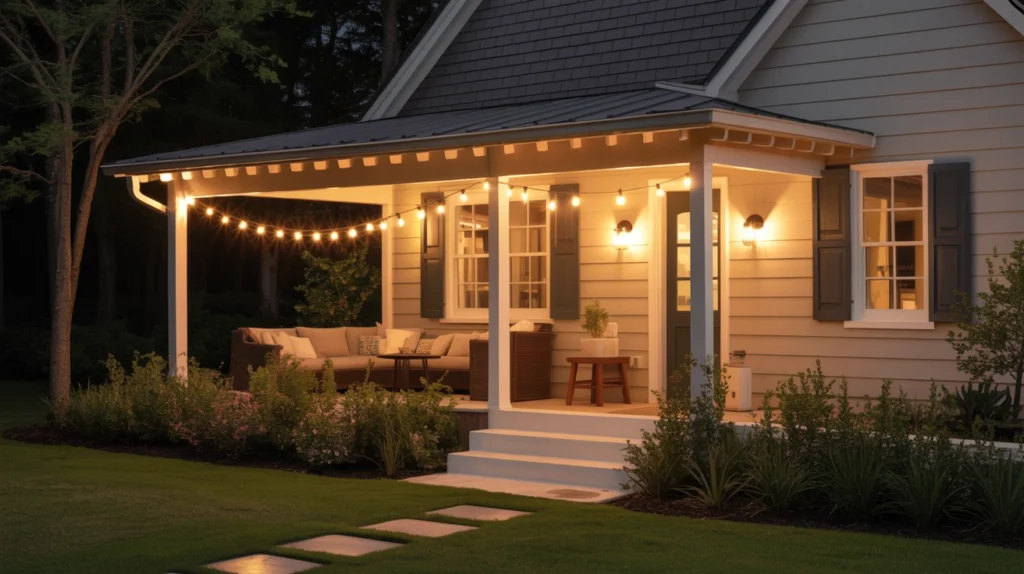 Warm Beige Paint with Lighting