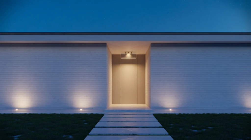Why Minimalist Lighting Suits Light Gray House Exteriors 