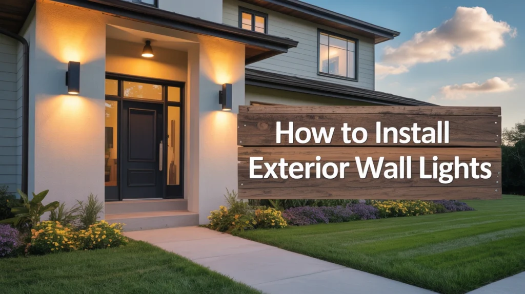 How to Install Exterior Wall Lights for Your House