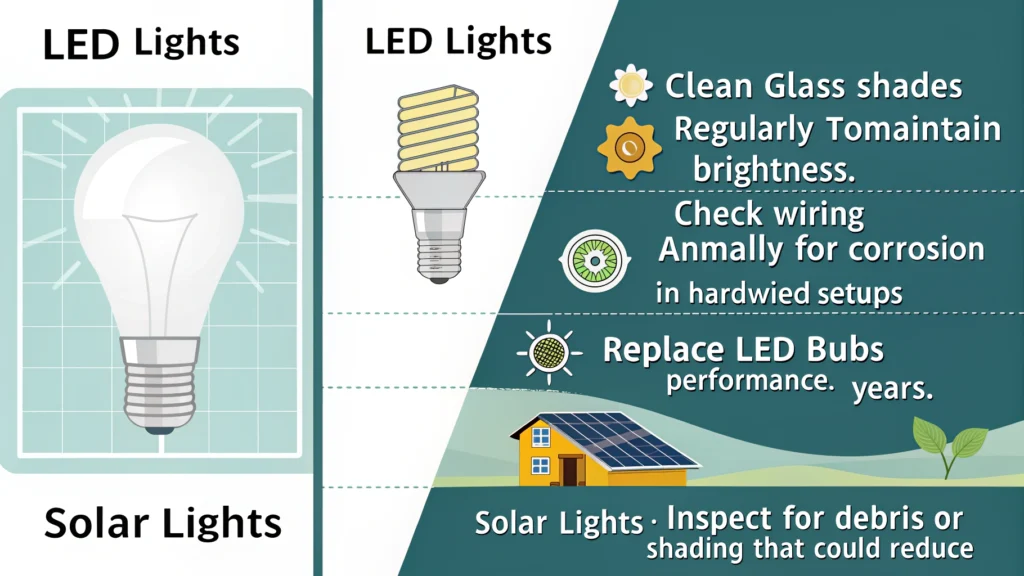 maintenance-tips-led-lights clean-glass-shades