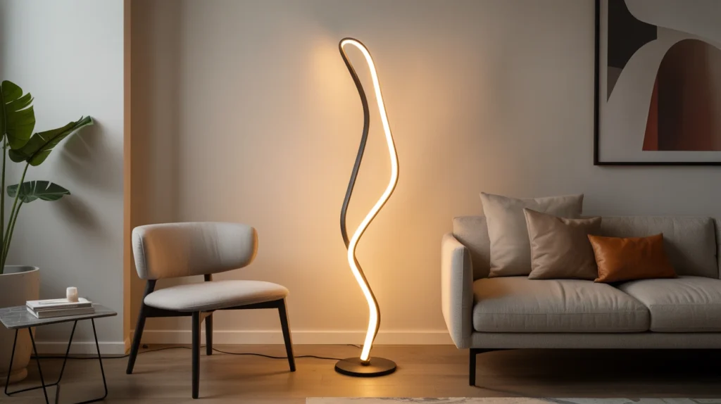 1. Sculptural Floor Lamp