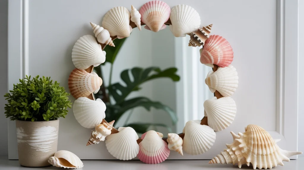Seashell Mirror Frame