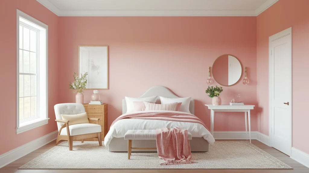 Start with a Blush Accent Wall