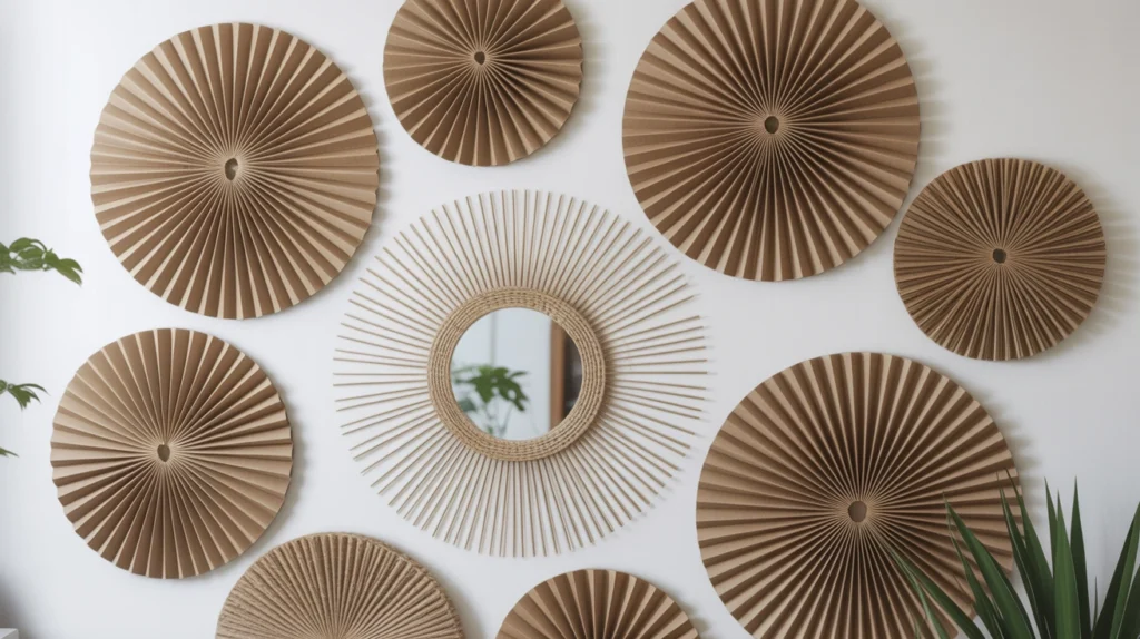 Cardboard Sunbursts or Mandalas