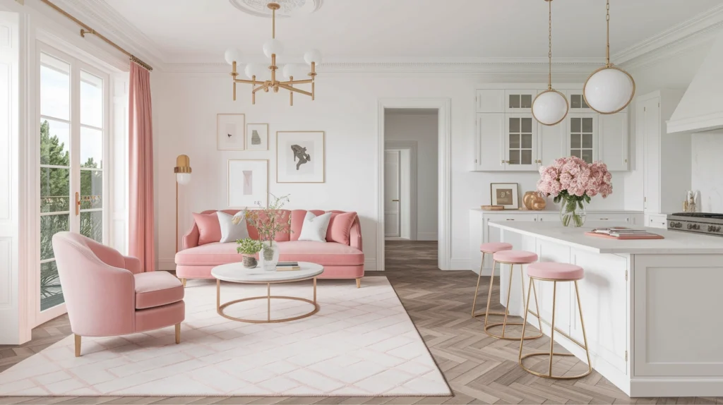 Soft Pink and white Decor Ideas 