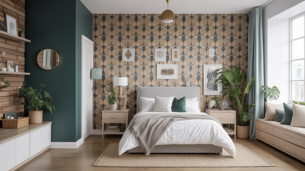 Create a Feature Wall with Removable Wallpaper