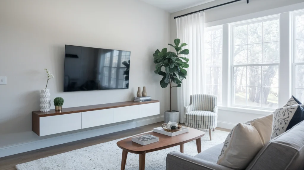 Mount It Over a Floating Console