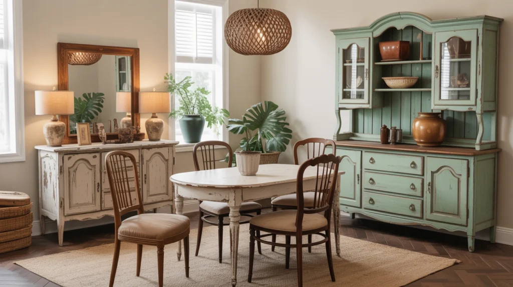 Use Vintage or Vintage-Inspired Furniture