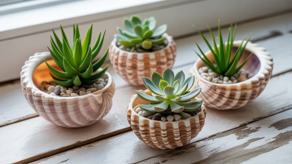 Mini Seashell Planters