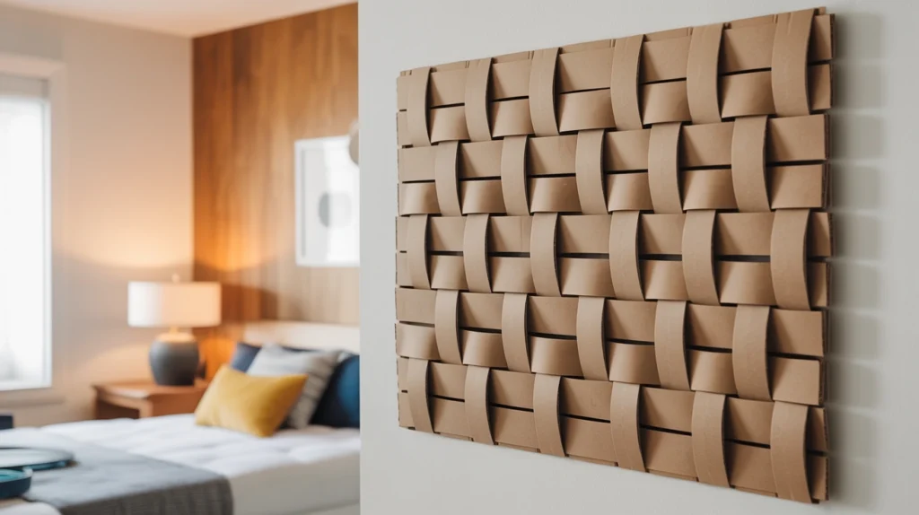 Cardboard Wall Weaving