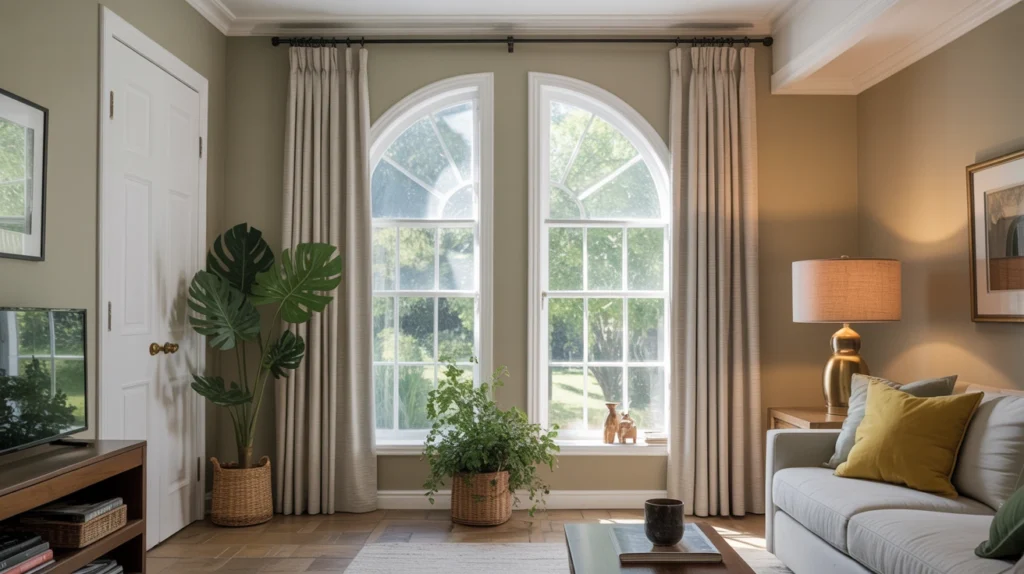 Hang Curtains High and Wide