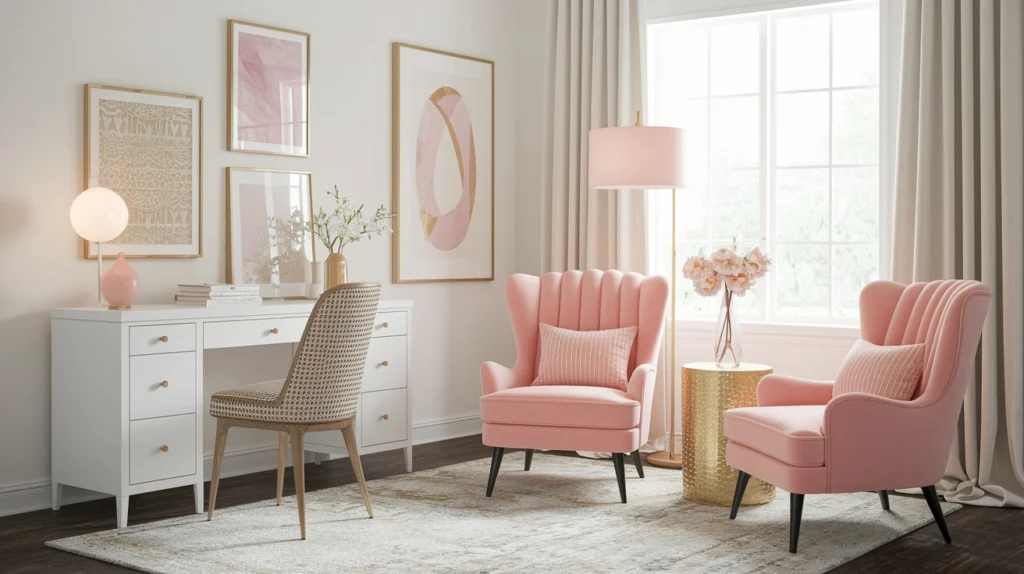  Add Pink Accent Chairs