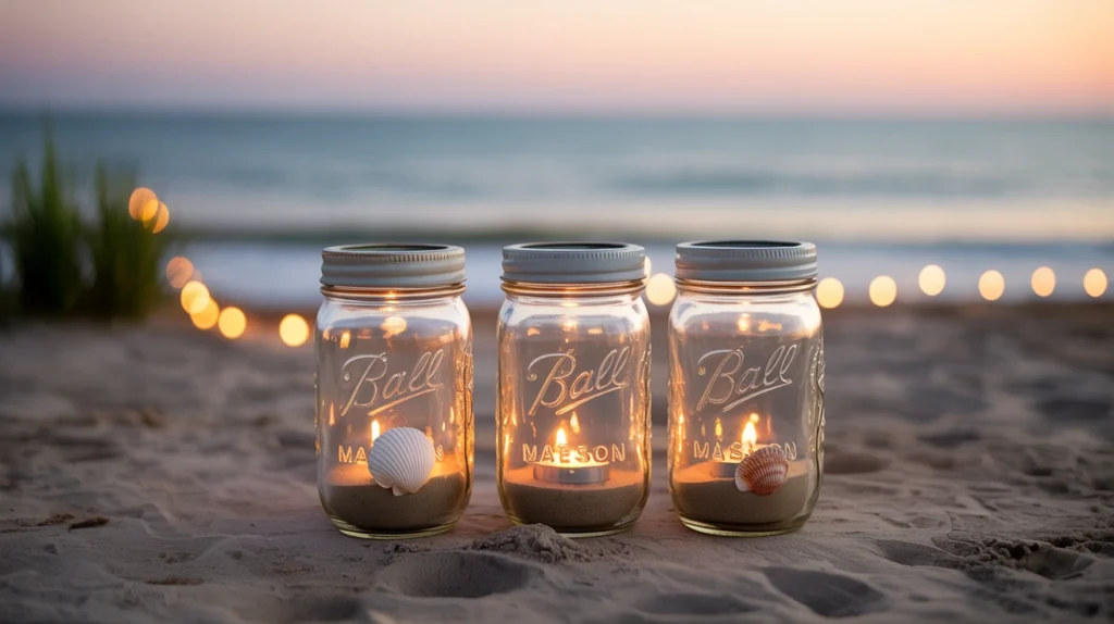 Beach Jar Centerpieces