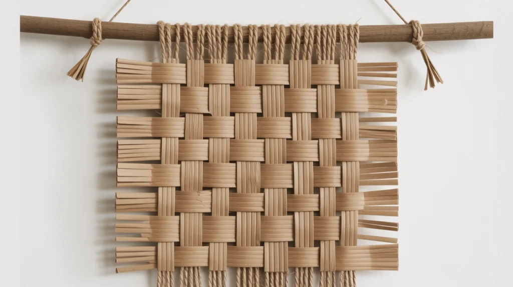 Woven Cardboard Wall Hanging