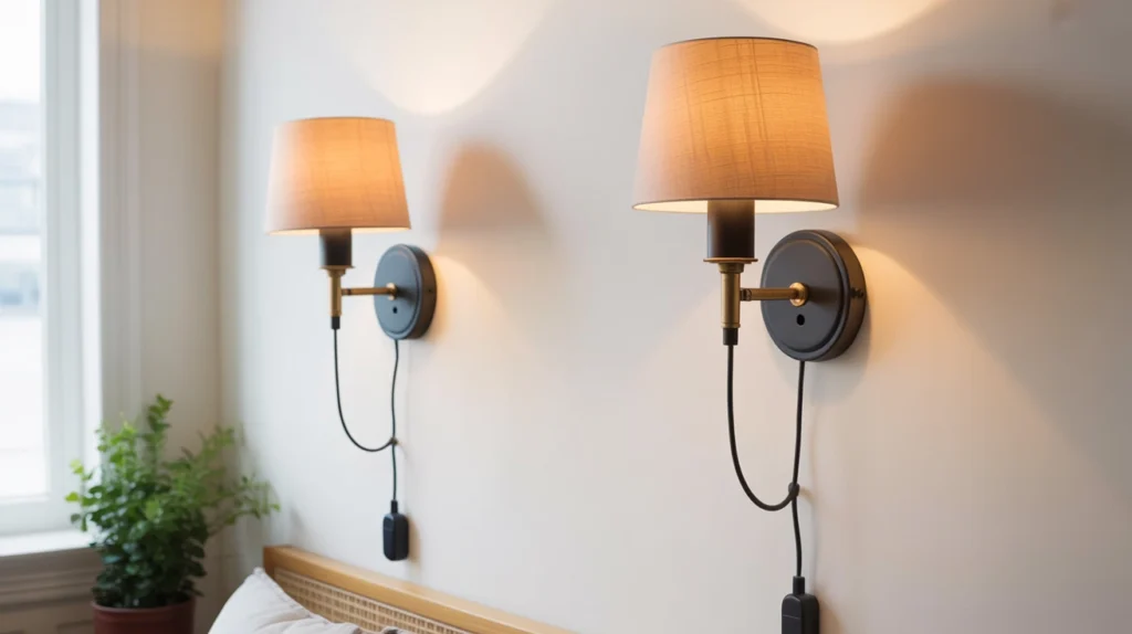 Use Plug-in Sconces—No Hardwiring Required