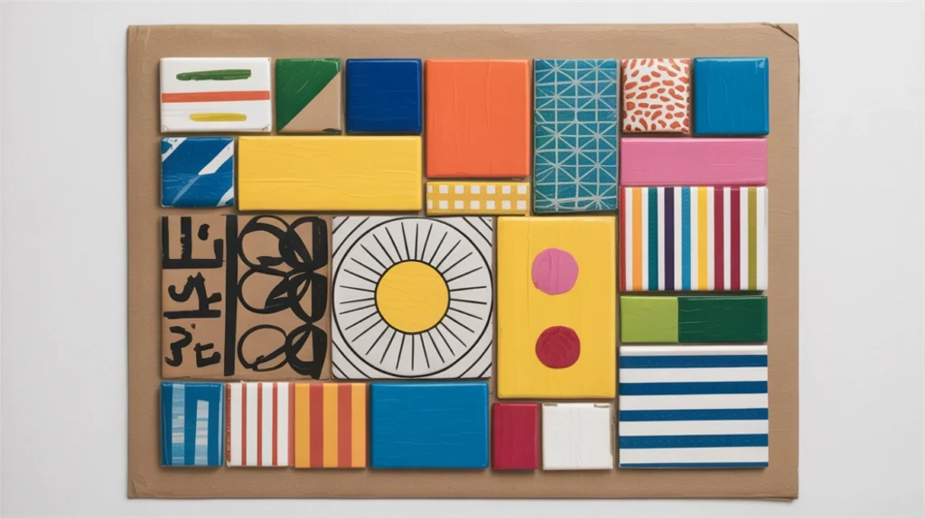 Cardboard Mosaic Art