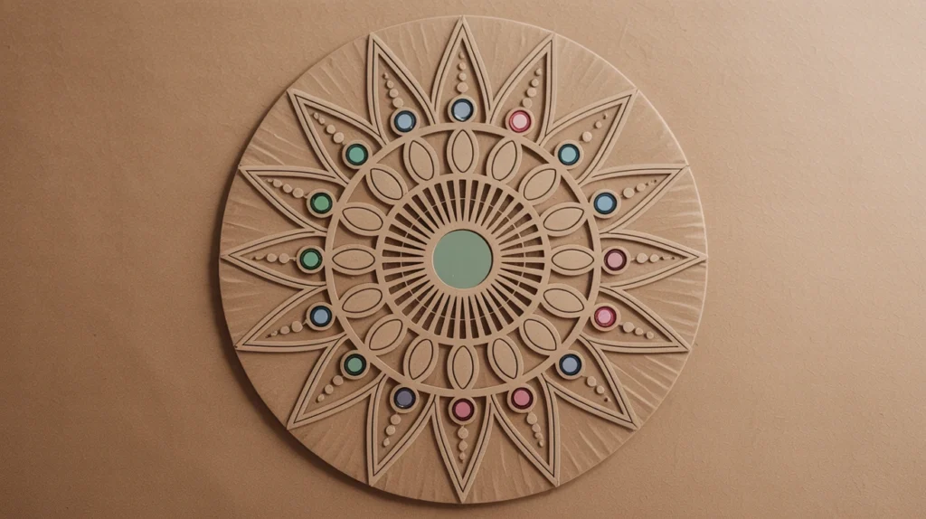 Recycled Cardboard Mandala