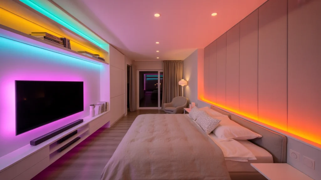 Incorporate Color and Mood Lighting