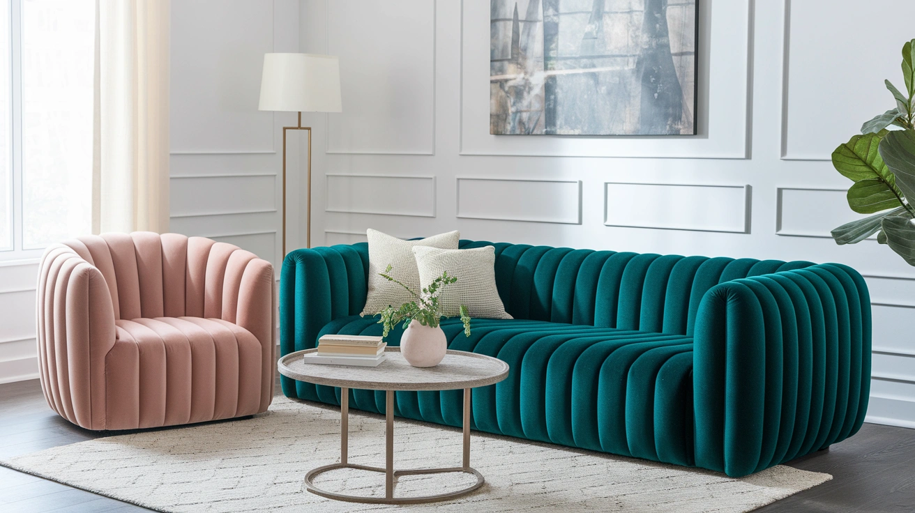 Chunky Sofas and Velvet? They’re Back