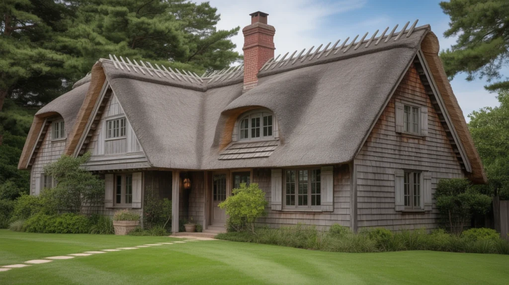 A Thatched or Shingle Roof for Storybook Charm