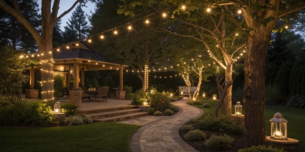 1. Layer Your Outdoor Lighting