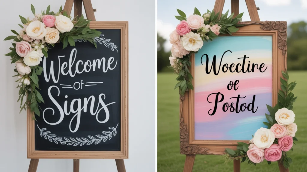 1. Personalized Welcome Signs