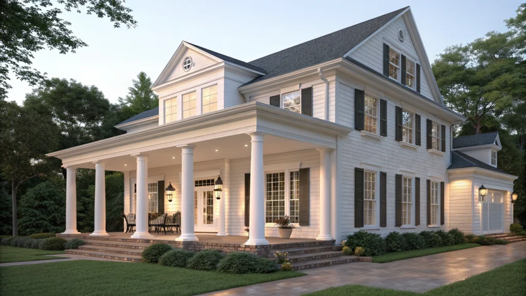 Add a Sturdy Front Porch or Portico