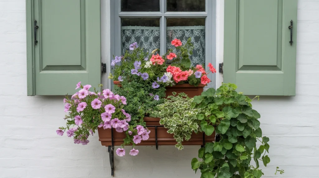 Window Boxes Bursting with Blooms