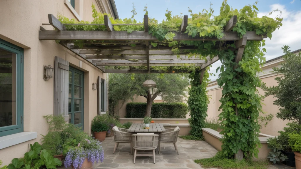 11. Natural Shade with Plants or Vines