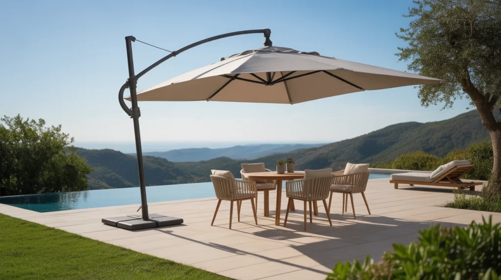 2. Cantilever or Offset Umbrella
