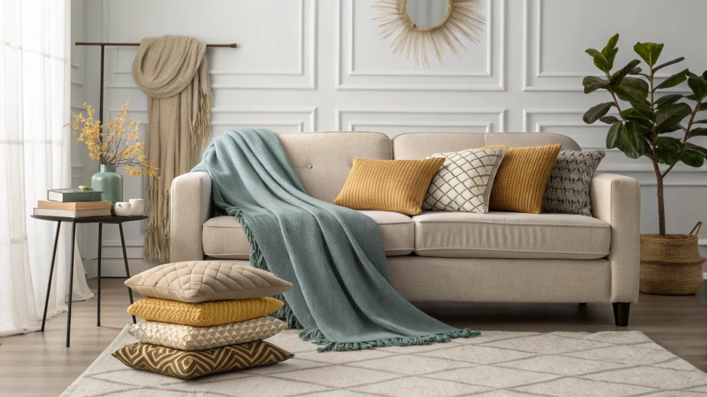 2. Master the Throw Blanket
