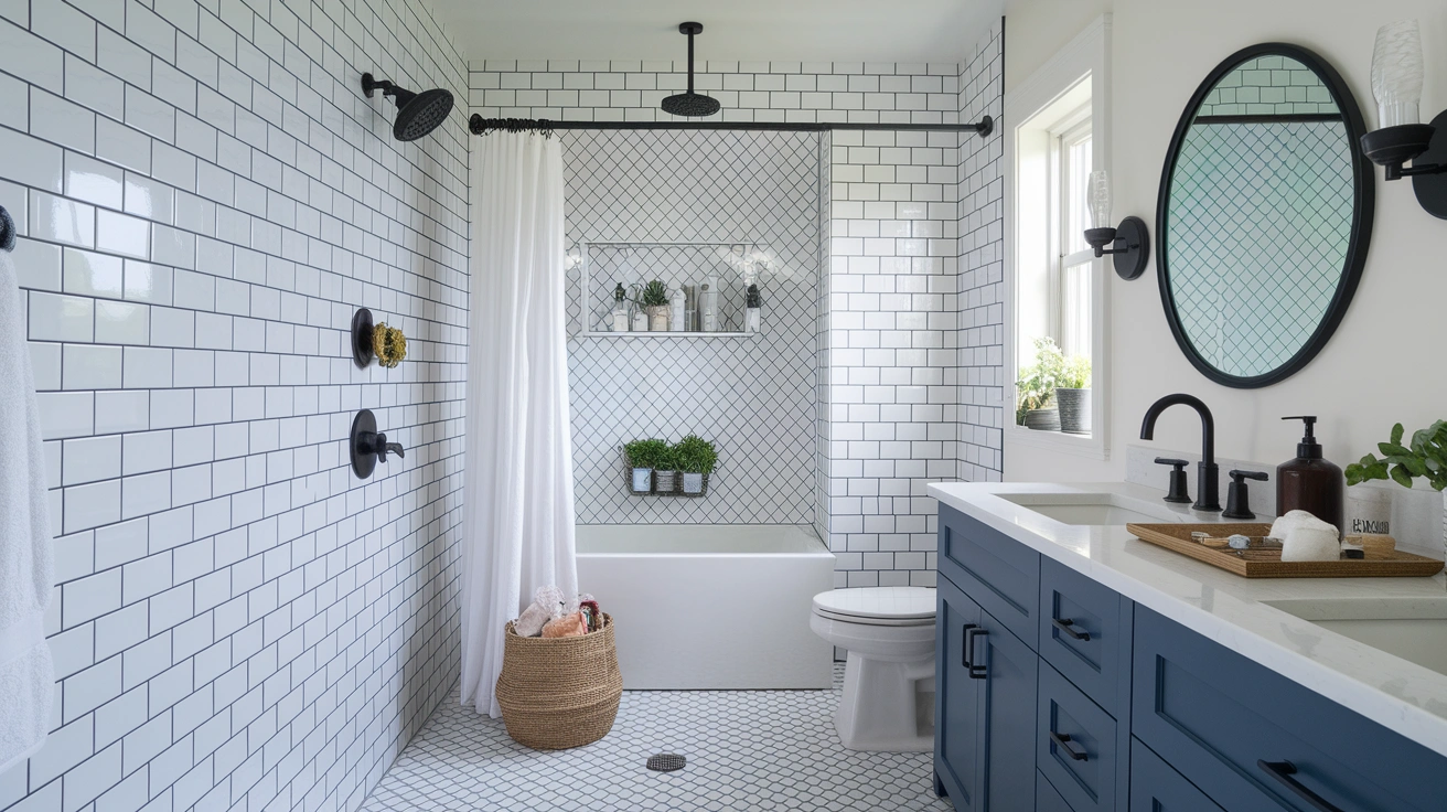 10 Best Bathroom Shower Ideas – Tile Designs, Curtains, Shelves