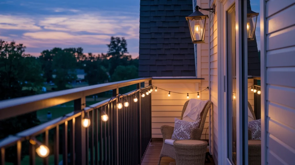 3. Hang String Lights or Lanterns