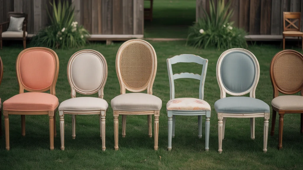 3. Mismatched Vintage Chairs