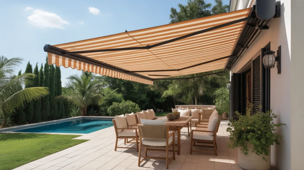 3. Retractable Awning