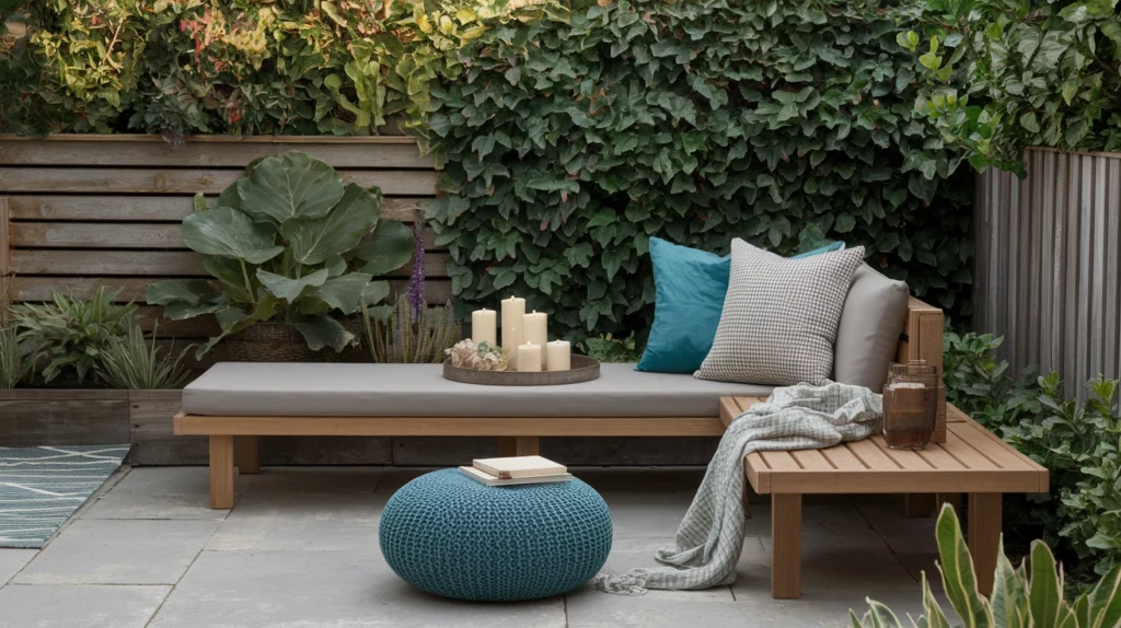 5. Add a Small Bench or Lounge Chair