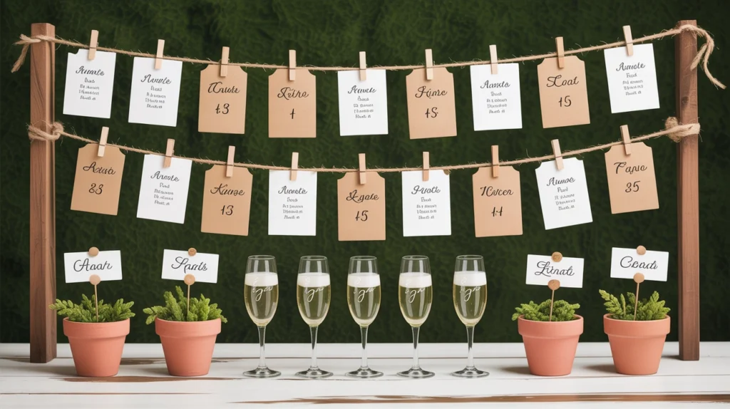 5. Adorable Escort Card Displays