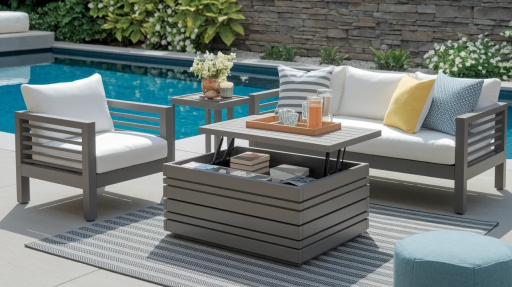 5. Coffee Tables with Lift-Up Lids
